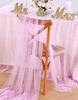White Pearl Tulle Tablecloth Tulle Table Runner  White Tablecloth Wedding Veil Fabrics for Wedding Arch Dessert Table Decoration