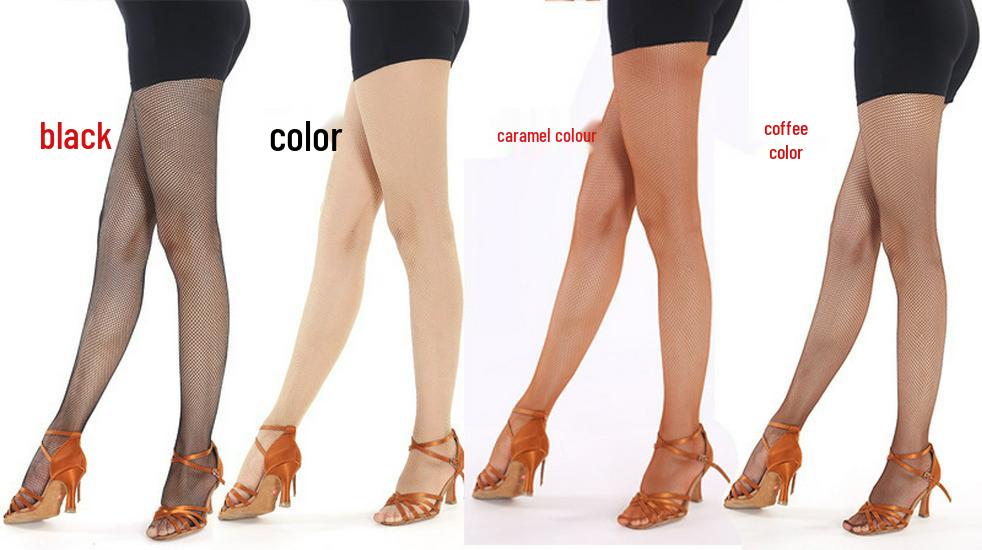 High Elasticity Black Silk Fishnet Stockings - Trendy European and American Style Hollow Mesh Tights