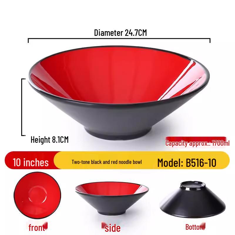 Ruhan Nordic Style Melamine Douli Ramen Bowl