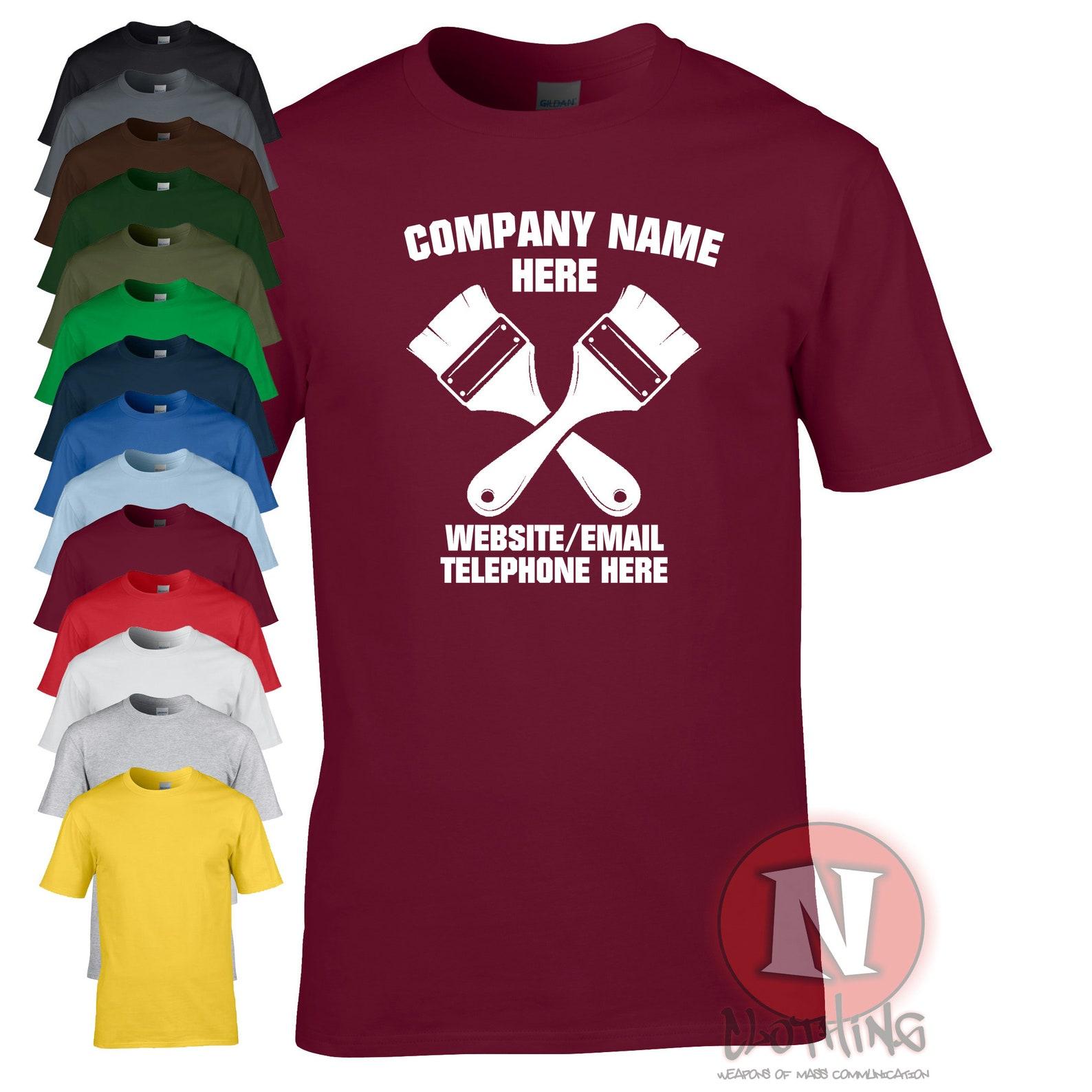 Painters & decorators T-Shirt teeshirt Customize and personalise with your company details S