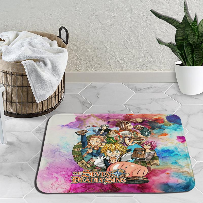 Covorul The Seven Deadly Sins desen animat sufragerie dormitor covor balcon baie covor antiderapant covor exterior cadou de zi
