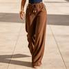 Pantaloni Larghi Casual da Donna per le Vacanze con Vita e Vestibilità Larga