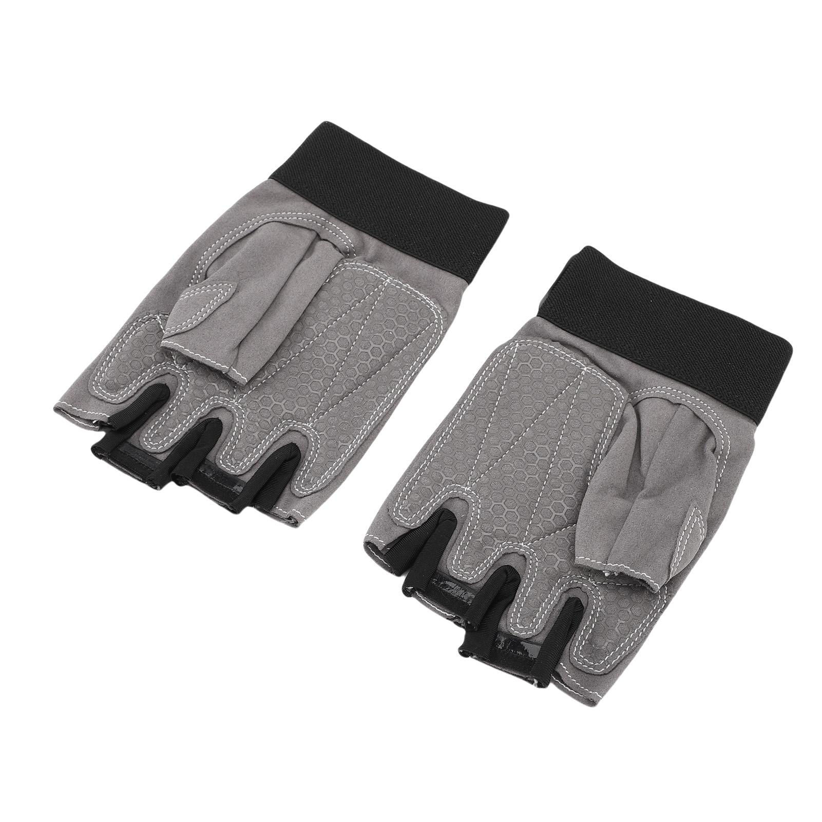 

1 пара велосипедных перчаток противоскользящие амортизирующие перчатки без пальцев для езды по шоссе, тренировок в зале, вождения