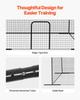 Baseball Batting Cage, 12000 X 3680 X 3100mm Freestanding Portable Batting Cage, Hitting Cages with 45-Ply Knotted HDPE & Long Positioning Ropes,