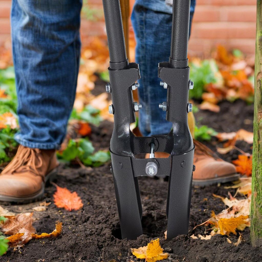 Post Hole Digger with Carbon Steel Handle Scale Marks 57.5" Hole Digger