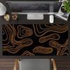 Large Dark Cosmic Star Pattern Mousepad XXL Abstract Galaxy Line Deskmat Non‑Slip Rubber Game Mouse Mats Gaming Accessories