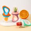 5pcs Baby Mate Silicone Fruit Feeder Set with Easy To Grasp Handle Ring & 4 Interchangeable Mesh Pouches Bags - Infant Food Nutrition Feeder Pacifier