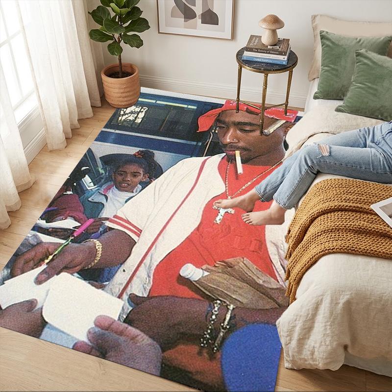 Rapper Living Room Non-Slip Area Rug Soft Carpet for Bedroom Game Playroom Sofa Office Home Decor Doormat Christmas Gift C9211198