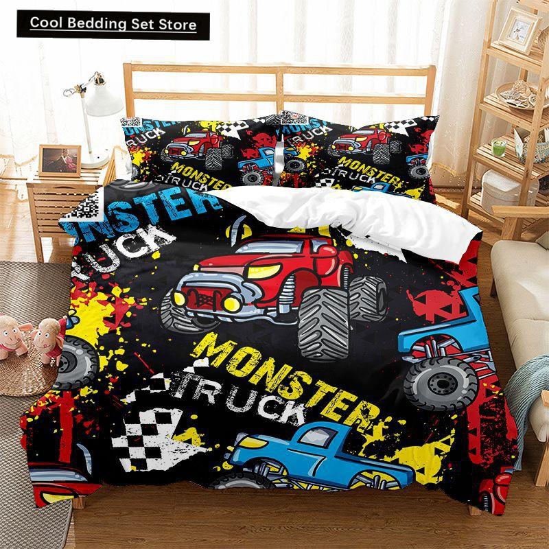 Hippie Graffiti Duvet Cover Set King Queen Size for Kids Boys Youth Polyester Comforter Cover Modern Street Art Bedspread Cover