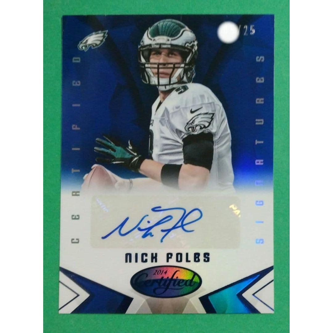Used Nick Foles Autographed Card Limited to 25 pieces