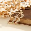 Women A-Z Letter Brooch Rhinestones Crystal Gold Color English Alphabet Metal Pins Cute Brooch Jewelry Accessories Gift