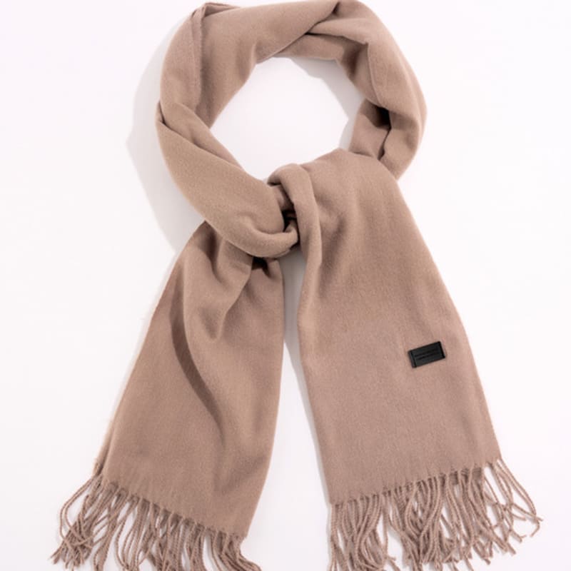 

NATIONAL PUBLICITY VIRGIN wool MUFFLER_DARK BEIGE DARK BEIGE