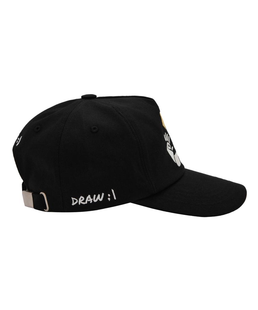 Yunae Rps Triangle 5Panel Ball Cap (Black)