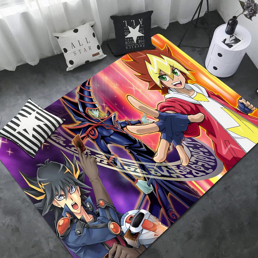 Cartoon Anime Yu-Gi-Oh MONSTER CARD Door Mat Non-Slip Laundry Room Mat Laundry Decor Balcony Child Living Room Welcome Doormat