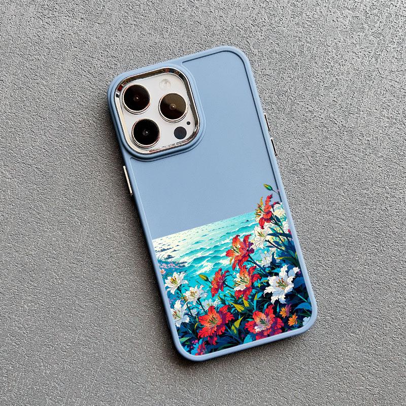 Summer Daisy Flower Phone Case for IPhone 11 12 13 14 15 Pro Max 15 14 8 7 Plus SE 2020 XS X XR Shockproof Silicone Back Cover