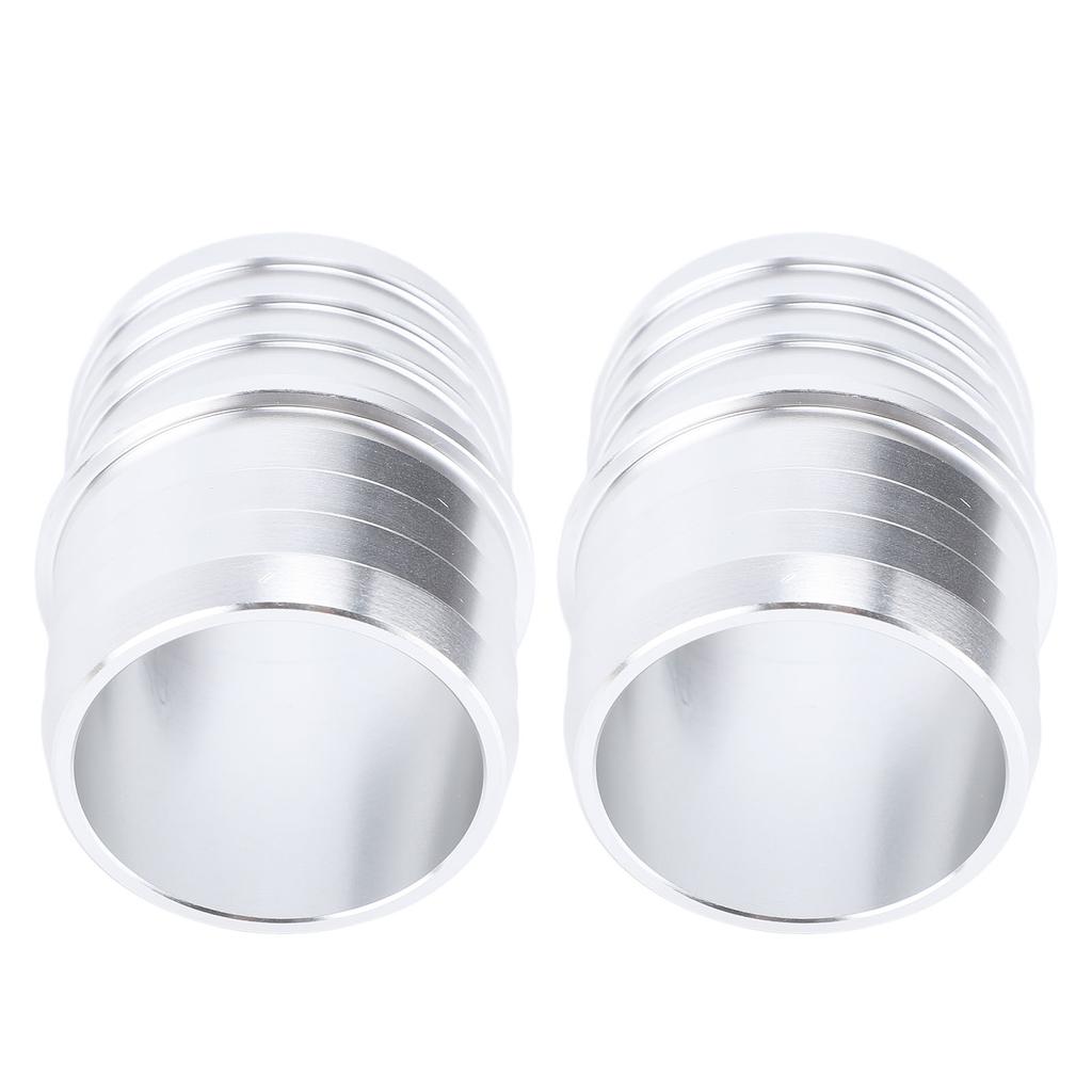 1 Pair 1 1 2 to 1 1 2in Hose Barb Splice Coupler Aluminum Alloy Radiator Intercooler Heat Exchanger Repair Mend Fitting