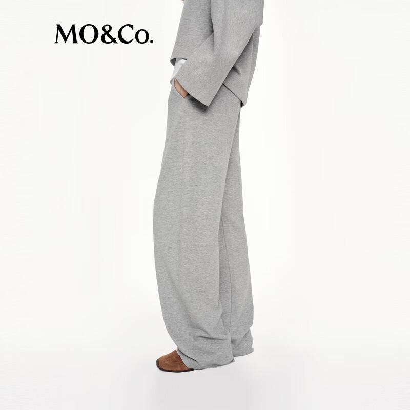 MO&Co. Women's Lightweight Air-Layer High-Waist Sweatpants