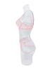 Conjunto de Lingerie Sexy Transparente Multicolorido Bordado Floral Francês Kajano para Mulheres - Coleção Outono