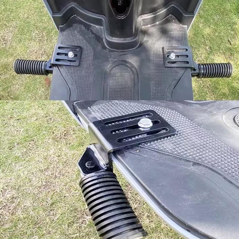 Anti Slip Motorcycle Foot Pegs Foldable Footrest Heavy Duty Iron Material Easy Installation For Various Bike Models 2pcs