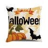 Halloween Bat Crow Pumpkin Print Cushion Cover Home Living Room Sofa Decoration Throw Pillow Cover
