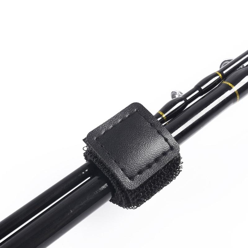 3 Set Fishing Rod Tip Cover and Rod Tie Canes Sleeves Protector Case Fastening Strap Rods Glove Fastener Strap