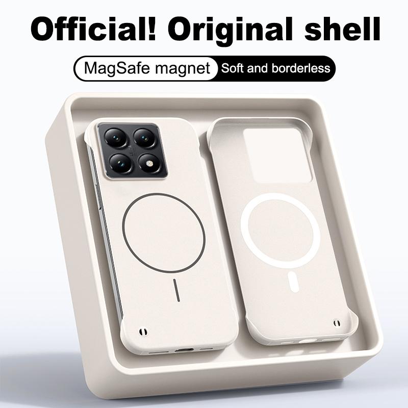 Berėmelis Itin plonas Magnetinis Dėklas Xiaomi 14T Pro Magsafe Kietas PC Matinis Smūgiams Atsparus Dangtelis MI14T 14TPro Korpusas Bamperis