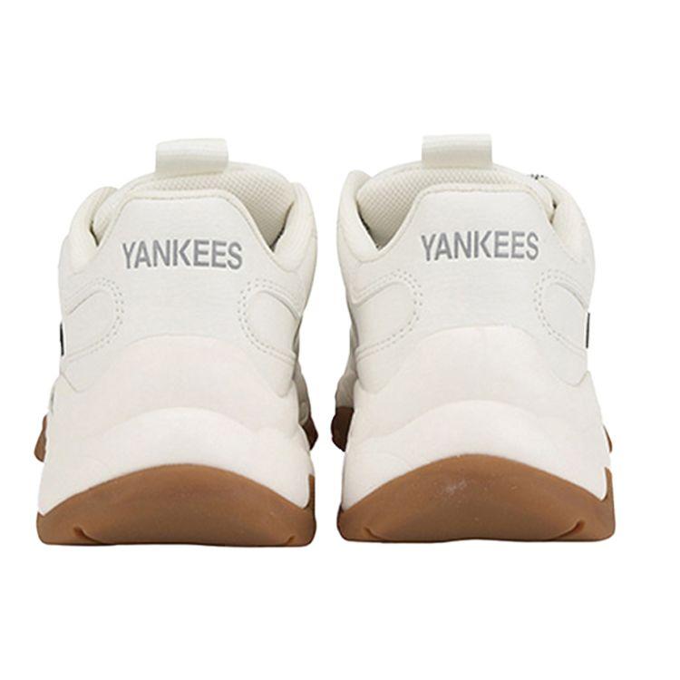 MLB Big Ball Chunky Letter Height Increasing Low Top Dad Shoes Unisex Sneaker Ivory 32SHC6011-50I