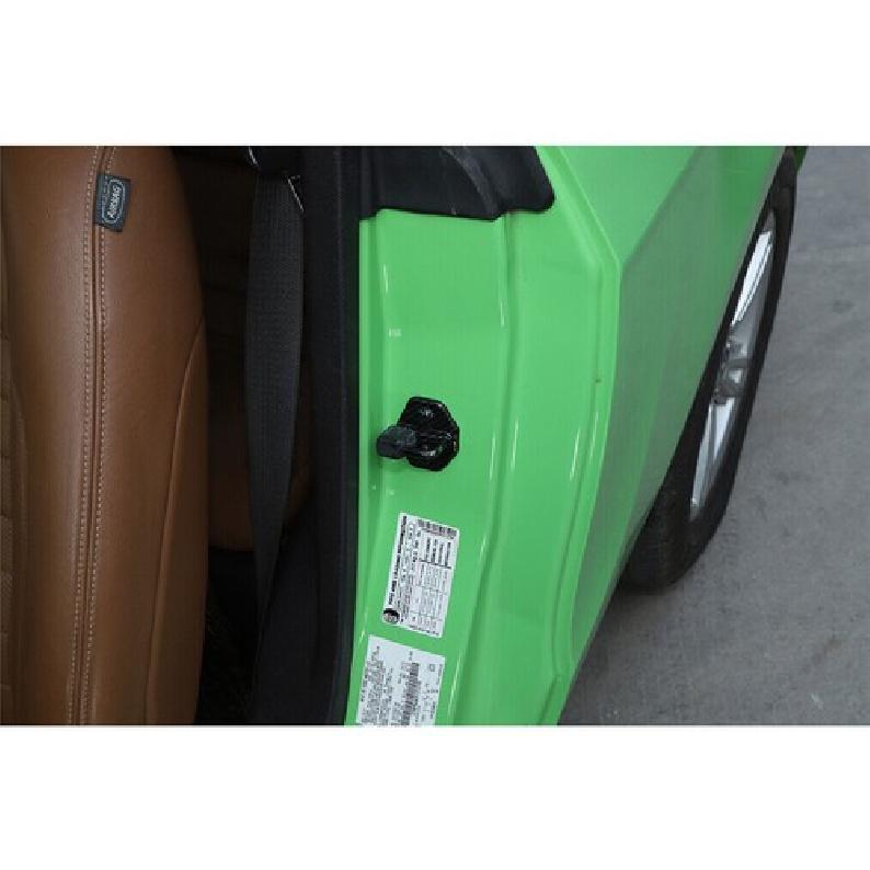 For Ford Mustang 2009-2014 Carbon Fiber Door Buckle Protection Cover Trim 2pcs