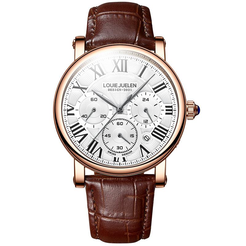 Customized Multifunction Is Suitable for Business Waterproof Watches, Fashion Trends, High-end Watches, Casual Men's Watches.