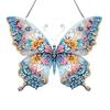 Butterfly Theme 2D Flat DIY Special Shape Hanging Diamond Art Kits Diamond Painting Set Diamond Art Pendant Wall Door Decoration