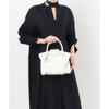 Toff & Loadstone Bianto Tote (M) Handbag, Embossed Cowhide Leather, One Size, Dalmatian White