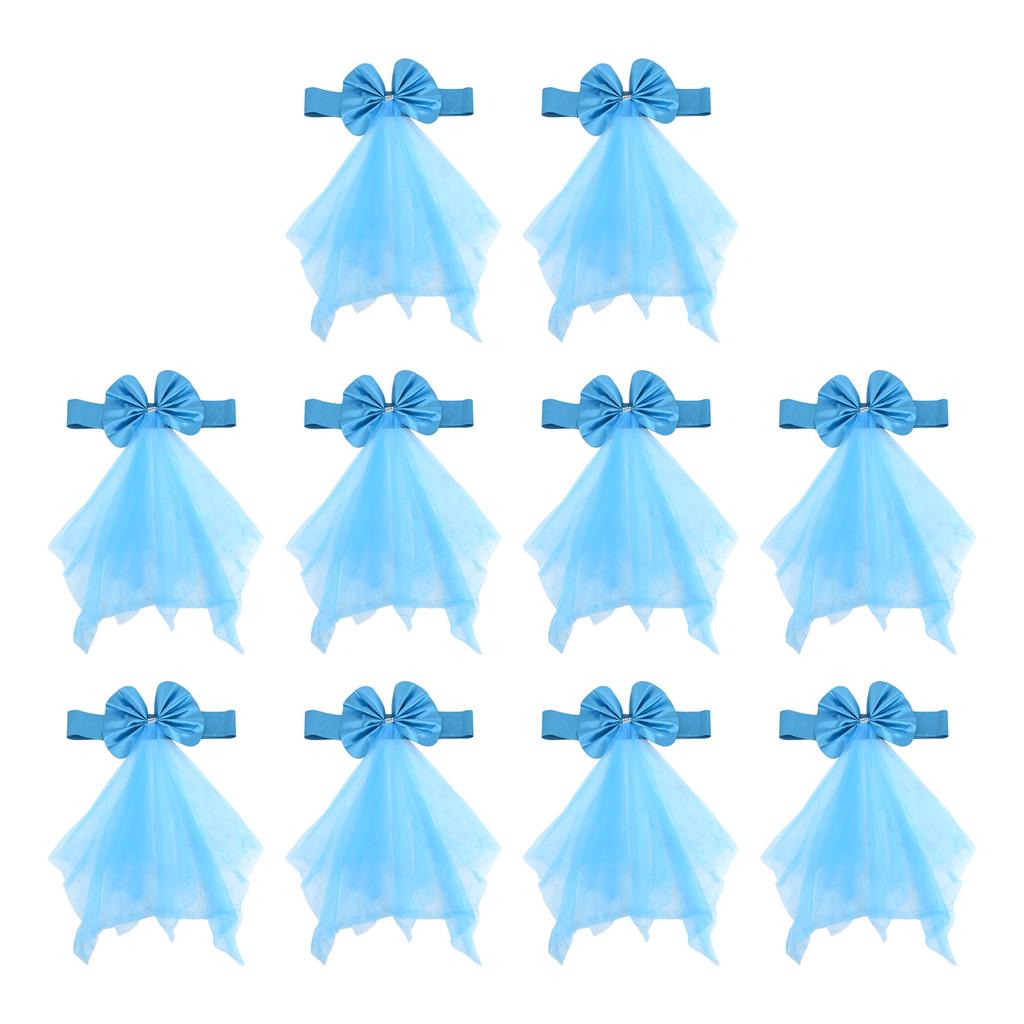 Chair Backs Bow Chair Cover Bands Composite Fabric Elastic