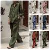Autumn New Arrivals Women's Long Sleeve Shirts Loose Pants Set Outfit