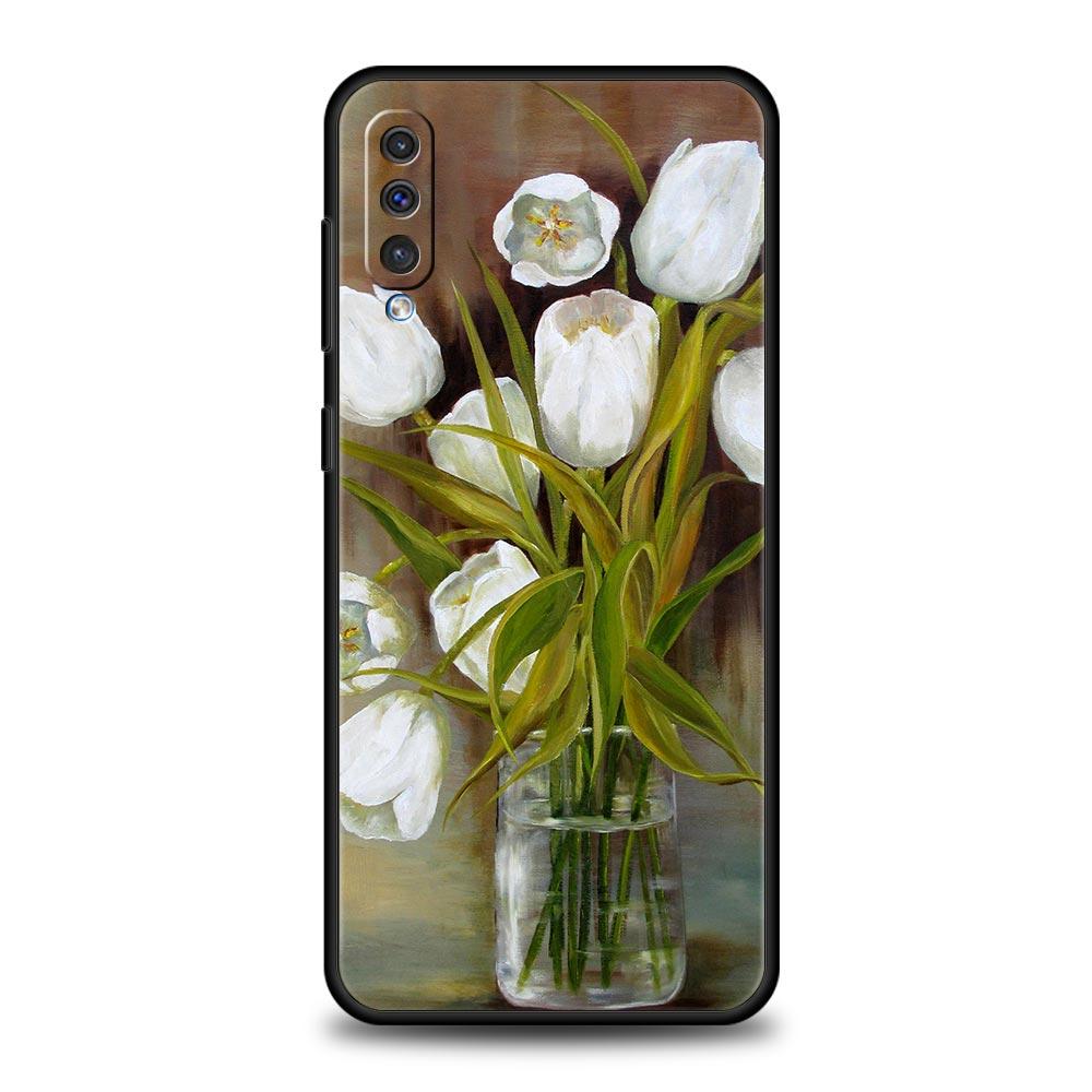 Art Lnk Wash Painting Flower Case For Samsung A56 A36 A26 A54 A52 A24 A14 A50 A72 A70 A06 A12 A22 A34 A42 A32 A04s A16 5G Cover