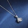 D Color 1CT Moissanite Pendant Necklace For Women GRA Certified S925 Silver Wedding Engagement Neck Chain Jewelry Gifts