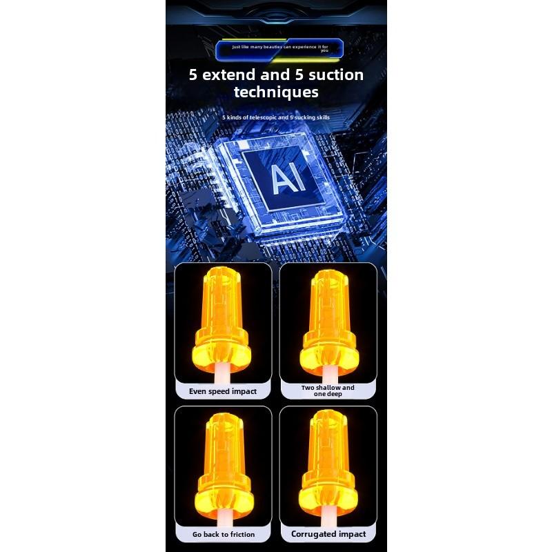 Telescopic Airplane Cup Sucking Heating Voice Male Electric Masturbator Sex Toys Sex Toys Foreign Trade