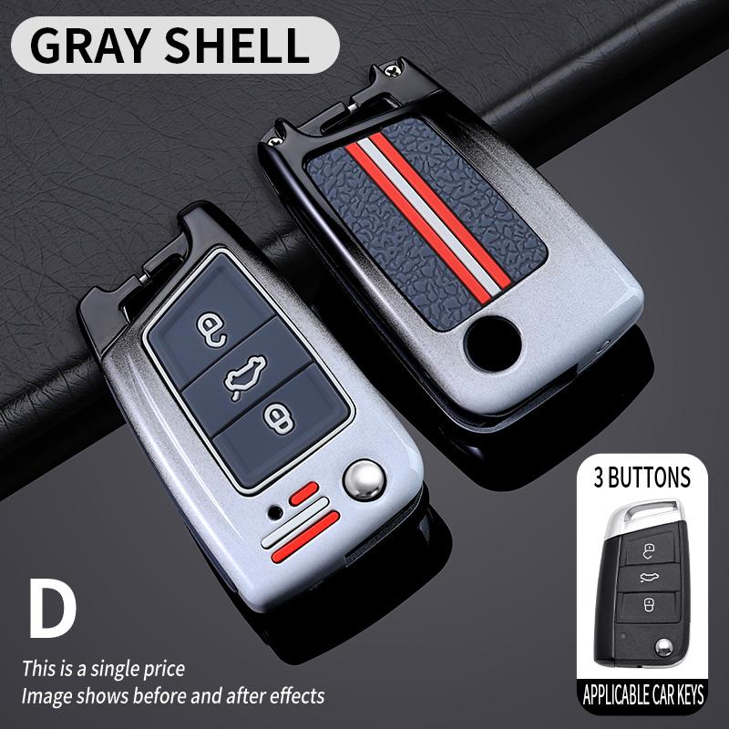 Car Key Case Cover Protective Shell Fob For VW Polo Skoda Octavia A7 Kodiaq Seat Ateca Leon Golf7 MK7 VII Tiguan Car Accessories