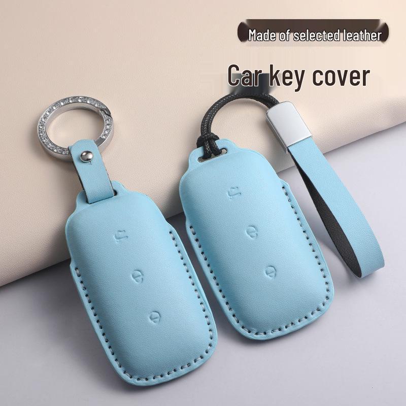Geely Galaxy L7 L6 e8 Leather Key Case for Men & Women with Starship Buckle