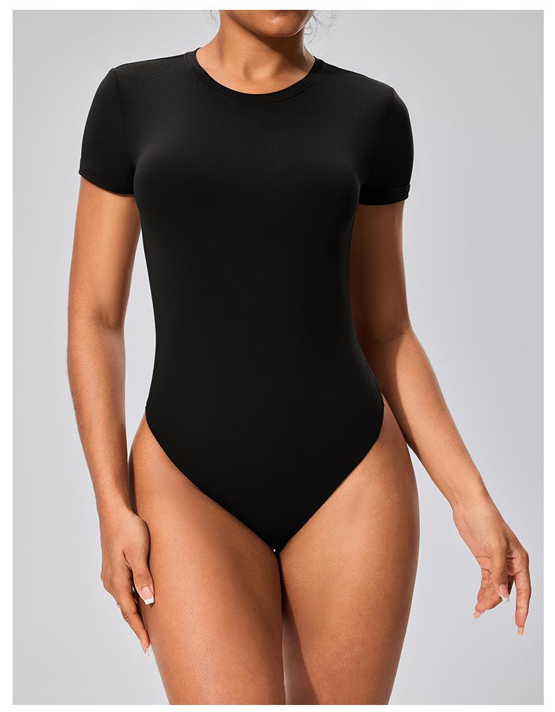 SSKIMSk Tričko s krátkým rukávem a body pro zvednutí boků na jógu