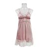 Fei Yun's New Pajamas Women's Sweet and Sexy Satin Lace Pure Lust Suspender Nightdress Loungewear Women A01