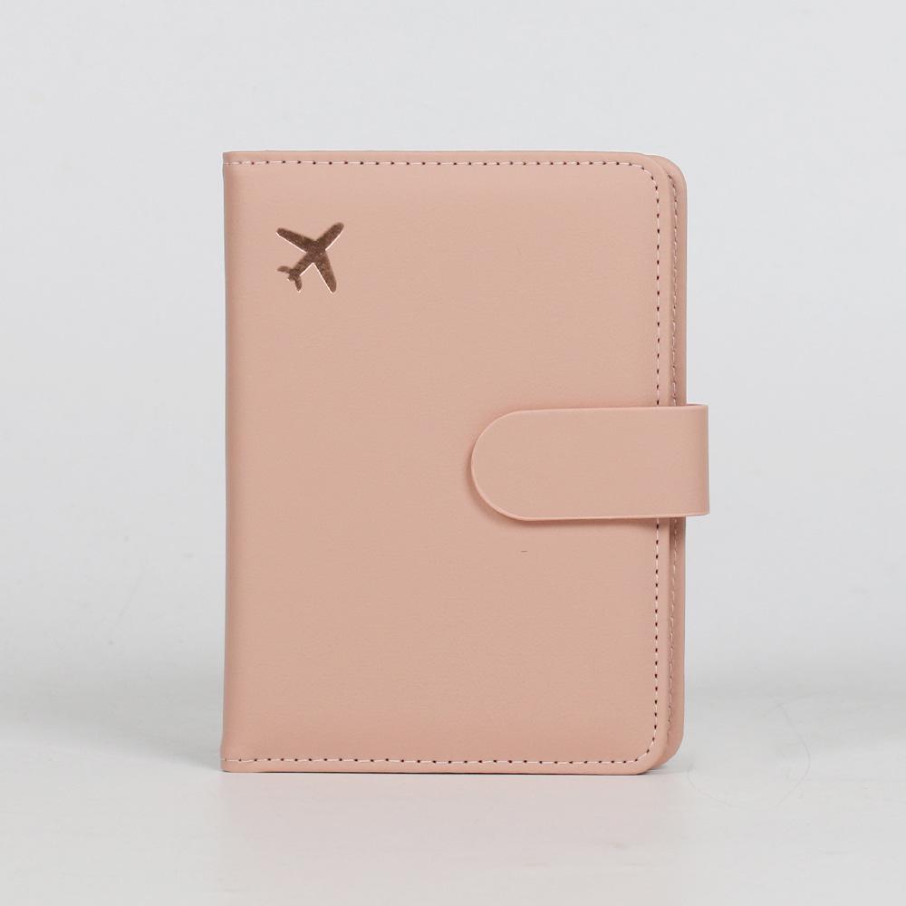 Portable Multi-Functional RFID Passport Holder with Multi-Card Slots, PU Leather, Cross-Border Ticket Protector