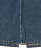 Viva Brown 85-Vivaj073 Cat Sand Washed Slit Pocket Long Denim Skirt Indigo