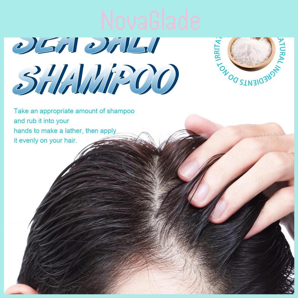 Hoegoa Sea Salt Anti Dandruff Shampoo Deep Cleansing Scalp Care For Itchy Hair 100g