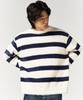 SLOWACID Hairy Stripe Pullover Knit [Ivory]
