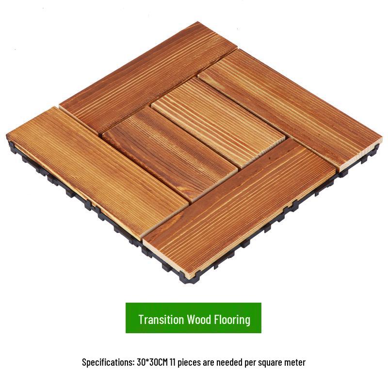 Waterproof WPC Balcony & Garden Flooring - Easy Snap-On, Anti-Corrosion, Ideal for Outdoors & Indoors.
