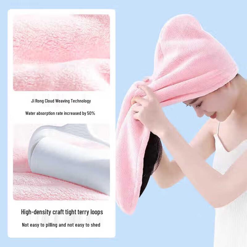 GRAREY 3rd Gen Microfiber Absorbent Hair Turban (3-Pack)