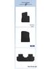 Black Nylon Velour Floor Mats for BYD Tang L-25 Model