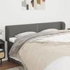 Headboard - Maison Exclusive - with Ears - Dark Grey - Adjustable Height - 163 X 23 X 78/88 Cm