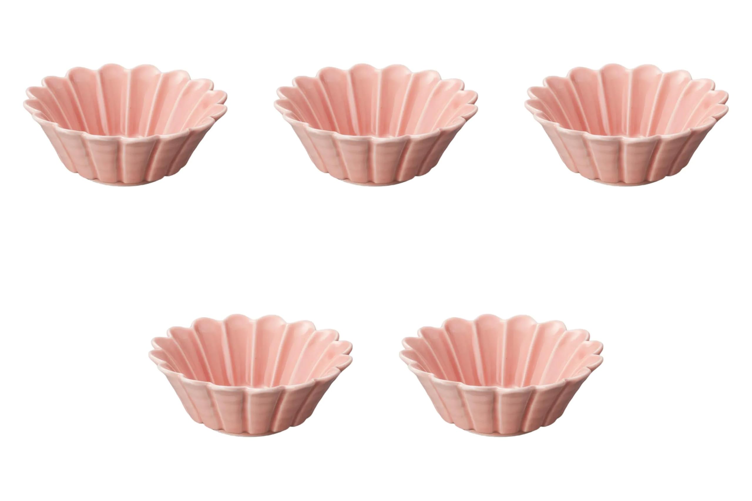 

Set of 5 Pink Chrysanthemum Small Bowls x Small Bowls by Setomonohonpo 4.5cm [13.5 5.3cm] розовый