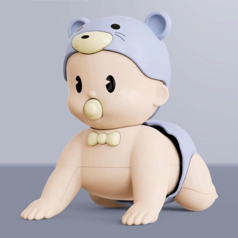 

Ползающие музыкальные куклы, игрушка, поющая кукла, игрушка, моя первая кукла для движения, пластиковая детская вокализирующая игра, лазание, интеллектуальное образование One Size синий